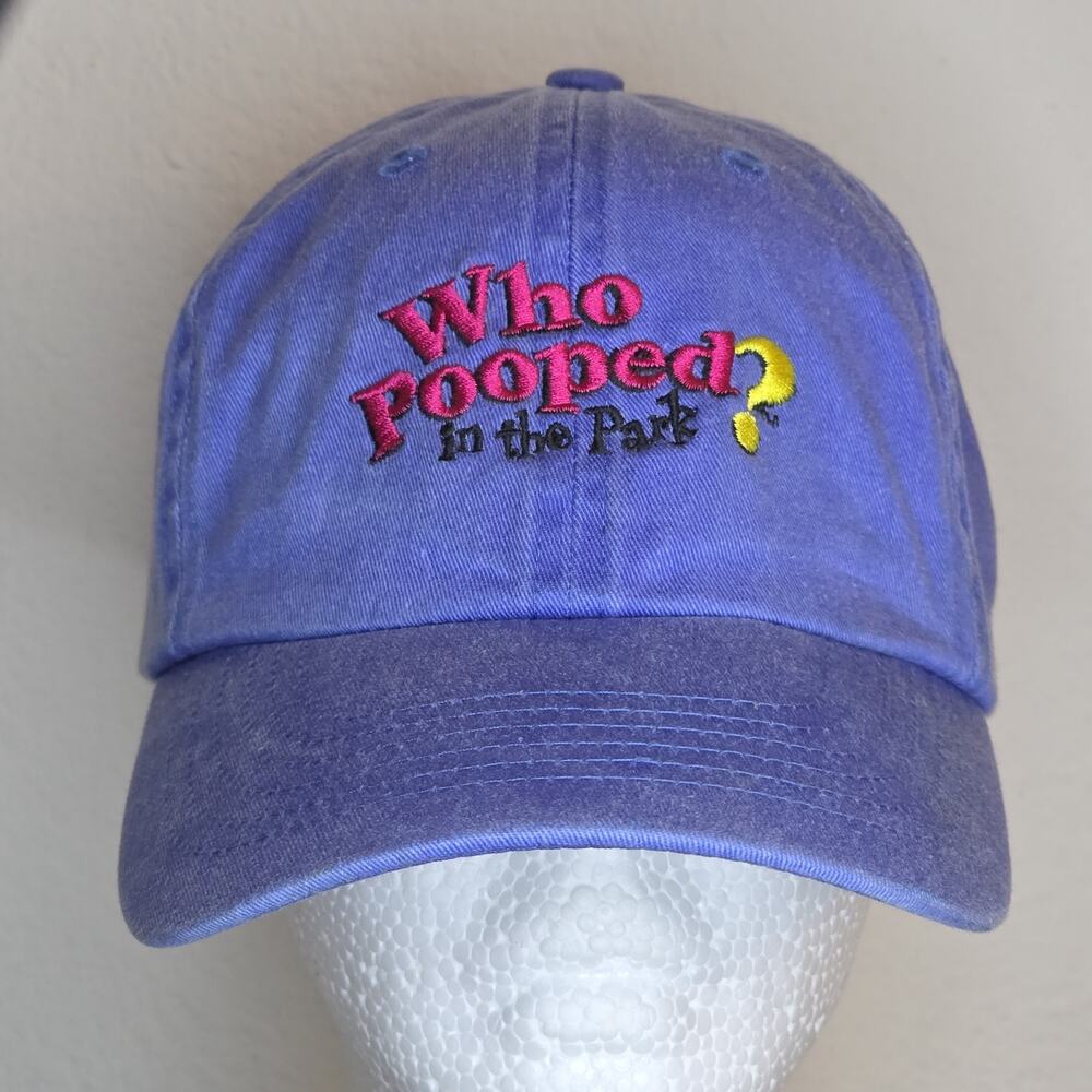 Who Pooped in the Park Hat Youth Size Strapback
